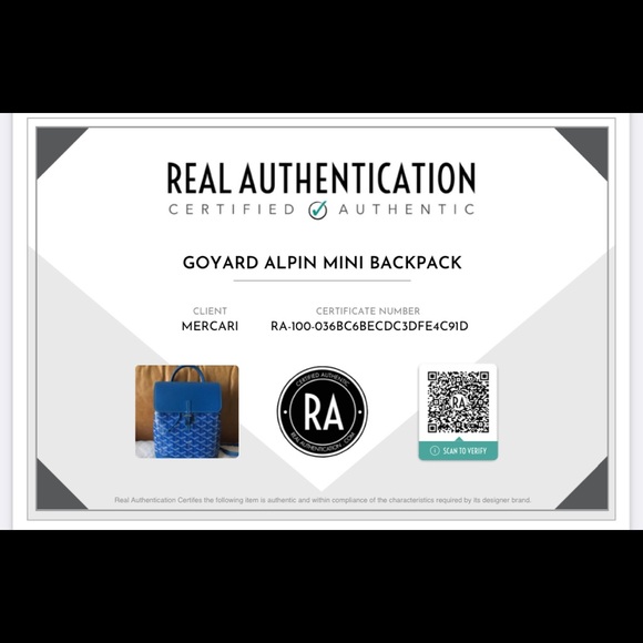 GOYARD
Goyardine Calfskin Mini Alpin Backpack Blue - Picture 9 of 9